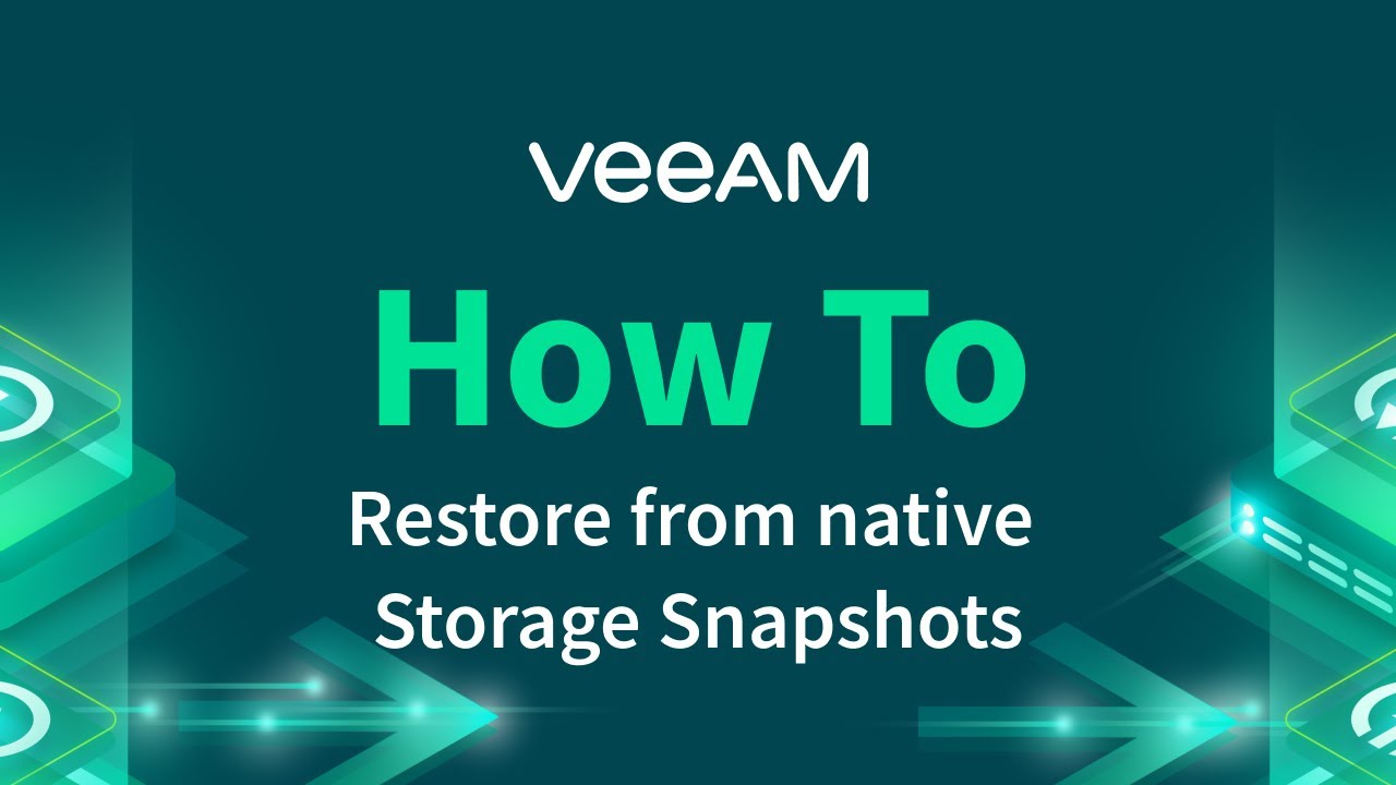 How to restore from native storage snapshots video