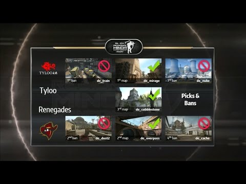 Renegades vs TyLoo Day1 4경기 1세트 PGL CS:GO Asia -EsportsTV