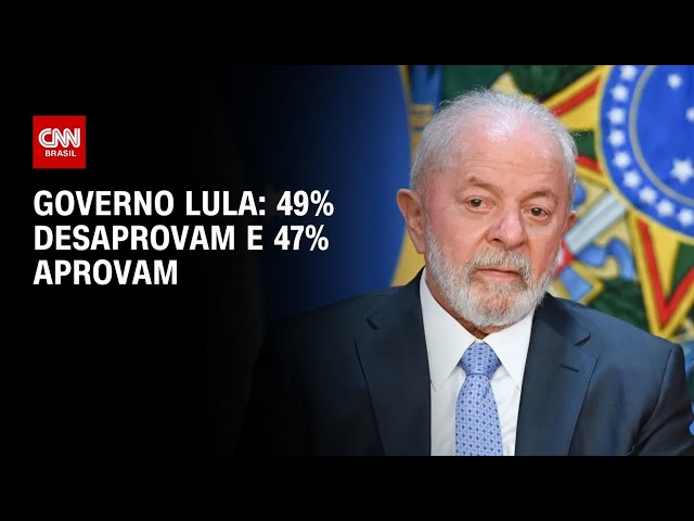 Quaest: desaprovação do governo Lula se mantém em 49%; 47% o aprovam | BASTIDORES CNN