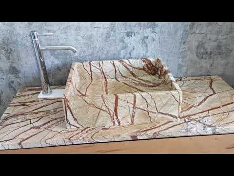 %lavabo da appoggio da bagno o cucina in marmo pietra o granito%