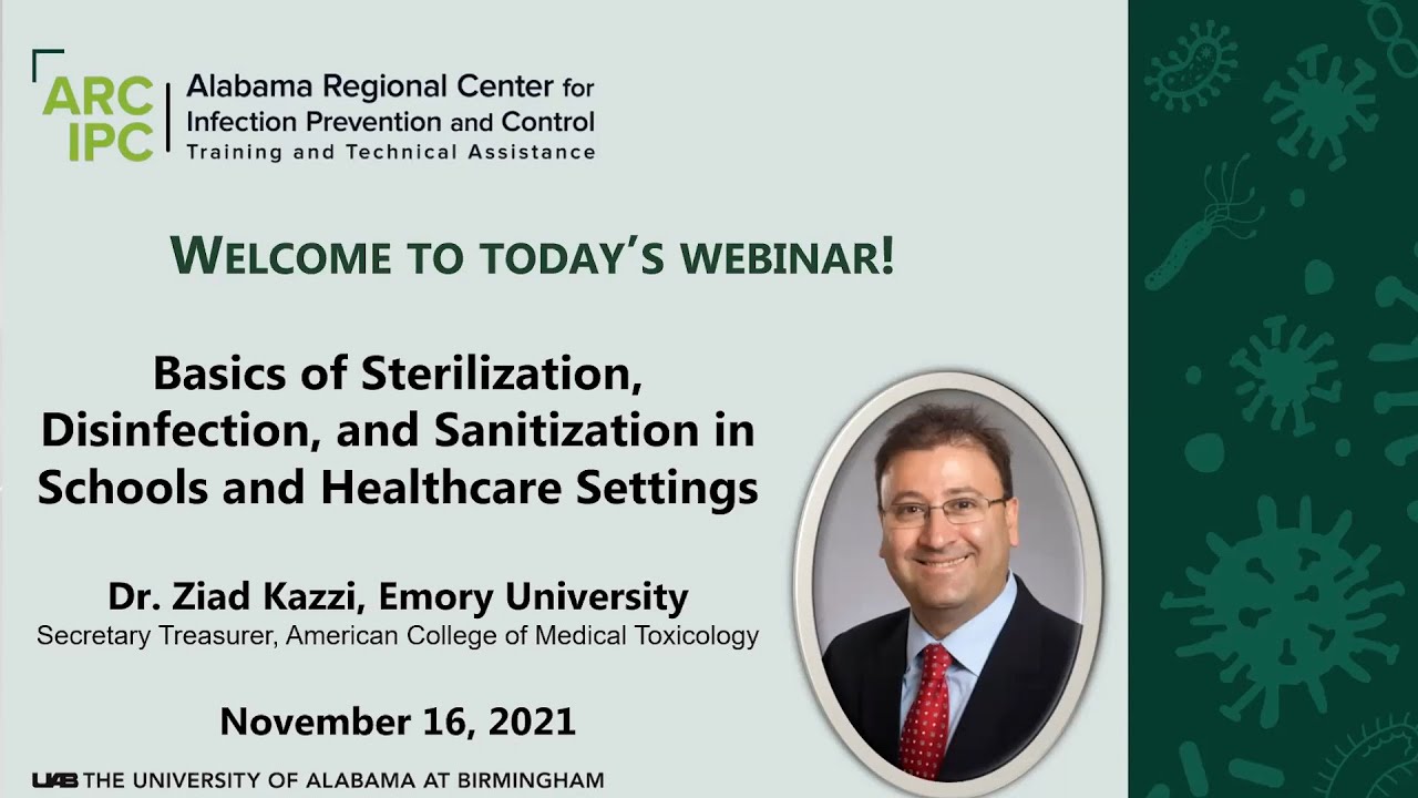Basics of Sterilization, Disinfection, and Sanitization in Schools and Healthcare Settings | ARC IPC