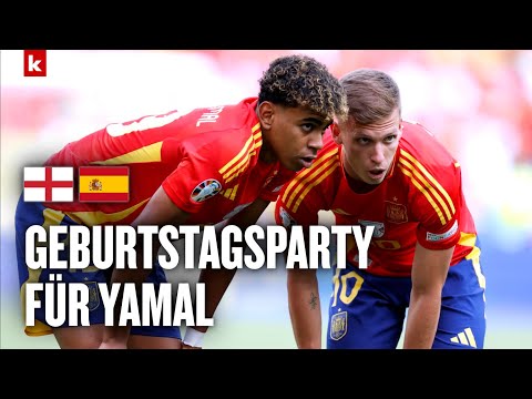 Dani Olmo verrät: So feiert Spanien Yamals Geburtstag! | Spanien - England