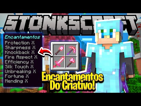 CONSEGUI ENCANTAMENTOS DO CRIATIVO! - StonksCraft #19