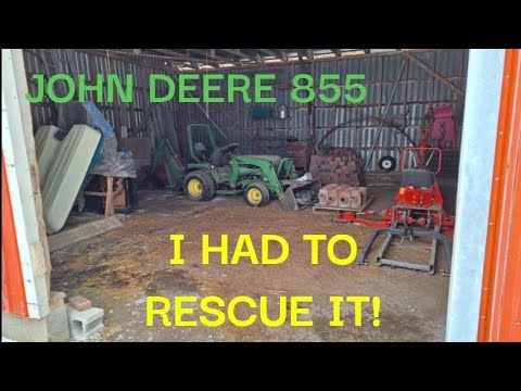 Neglected John Deere 855 sitting for 10 yrs! Episode 1.