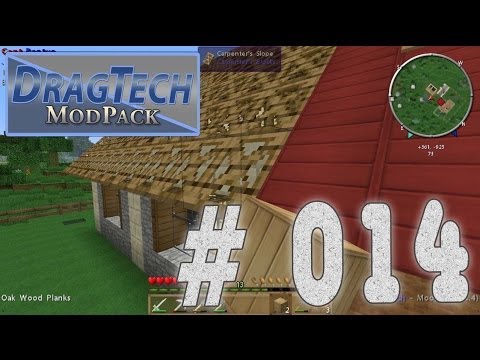► Let'Play DragTech [Minecraft][Technik][HD][Deutsch] # 014 ♦ Dachbau