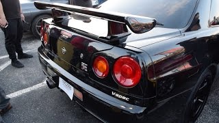 R34 Skyline Killed it at The Fate of The Furious Car Meet!
