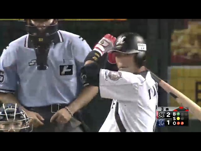 【3回表】満塁のチャンス逃さず!! マリーンズ・今江 2点タイムリーヒット!! 2015/7/3 L-M