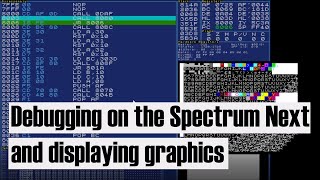 Redeveloping Caverns ZX81 game using Z80 assembler. Displaying the splash screen on the Next.