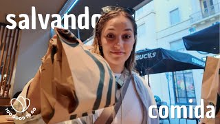 RESCATANDO COMIDA QUE VAN A TIRAR por 24 HORAS | en TURÍN