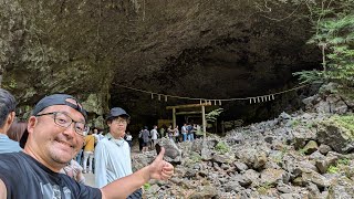 【九州旅2026年5月】その3　青いコペンで大分県から宮崎県の高千穂へ！蕎麦屋で高千穂牛のローストビーフ！日本神話の舞台として有名な大洞窟「天安河原」！高千穂峡ではボートに乗れず！？【なみよし旅】