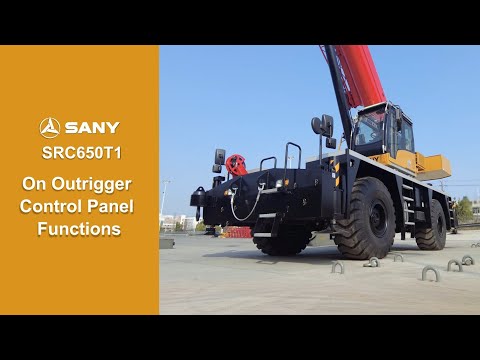 Sany crane video SRC650T1 Outrigger Control Panel Functions