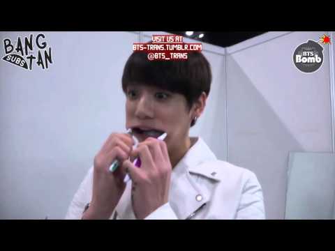 [ENG] 151222 [BANGTAN BOMB] 2 brushes for Jung Kook s teeth