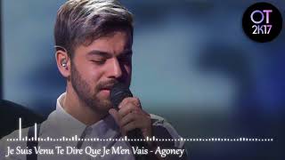 Je Suis Venu Te Dire Que Je M&#39;en Vais - Agoney (Gala 8) OT 2017 [Audio de Estudio]