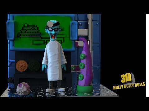 Dr Fred Maniac Mansion |ZBrush Timelapse