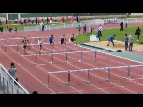 100m Haies MIM (série 1) - Challenge Équip'Athlé Printanier Minimes 2016 à Castres