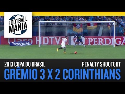 Gremio 3 x 2 Corinthians Penalty Shootout 2013 Copa do Brasil (Quarterfinals)