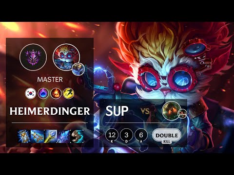 Heimerdinger Support vs Nautilus - KR Master Patch 10.18
