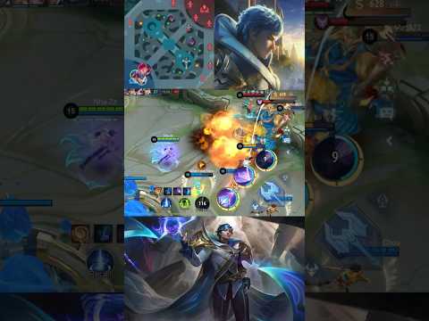 Xavier Defend 5 enemy + Lord want to end Base 😲 #mlbb #mobilelegends #shorts