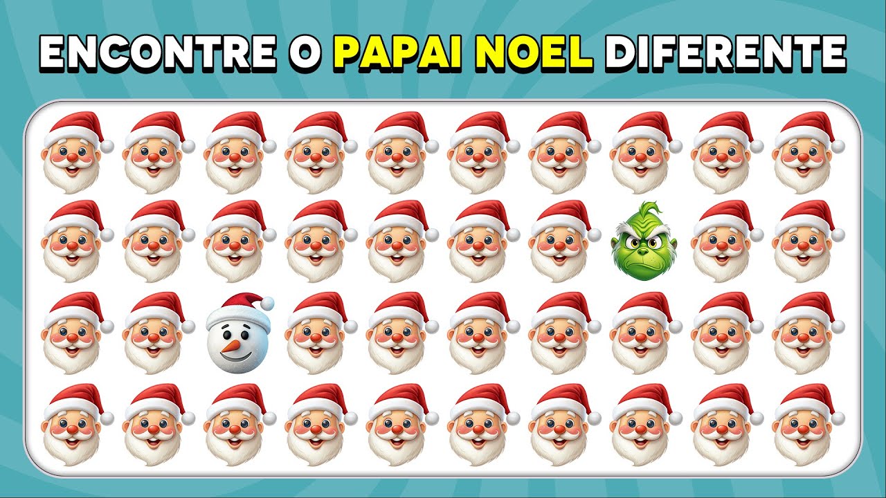 Encontre o Diferente | Edição Natal 🎄🎅⛄️ | Abelha De Teste