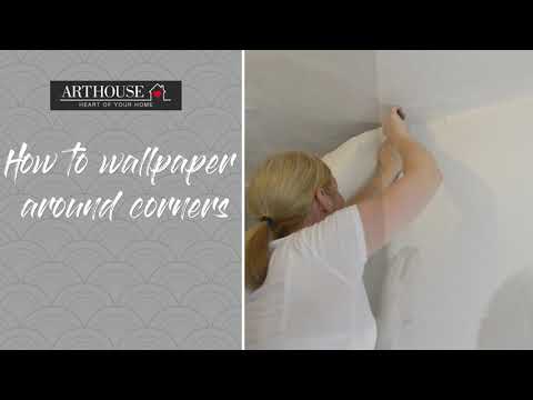 How to wallpaper around corners