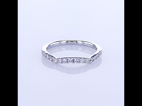 0.34CT 18KT WHITE GOLD DIAMOND WEDDING BAND