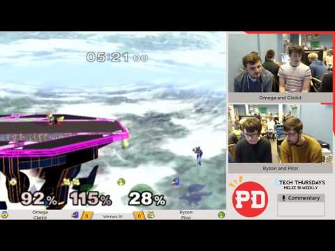 Tech Thursday's #34 - Glaikit + Omega Vs Ryzon + Pilot - Melee Doubles Winners R1