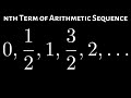 Learn How to Find the nth Term of an Arithmetic Sequence with Fractions