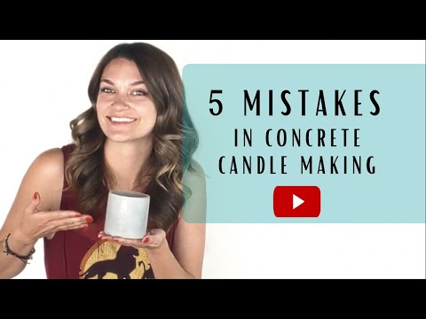 5 Common Mistakes When Making Concrete Candles or Planters