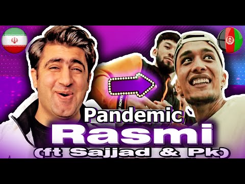 ری اکشن جوان ایرانی به رپ دری 🔥🇦🇫🇮🇷 🔥Rasmi ft Sajjad & Pk - Pandemic (Official Music Video)|Reaction