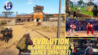 Evolution of Unreal Engine 4 Games 2014-2021