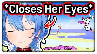 Suisei Tries to Clear This Stage of a Rhythm Game With Her Eyes Closed【Hololive】