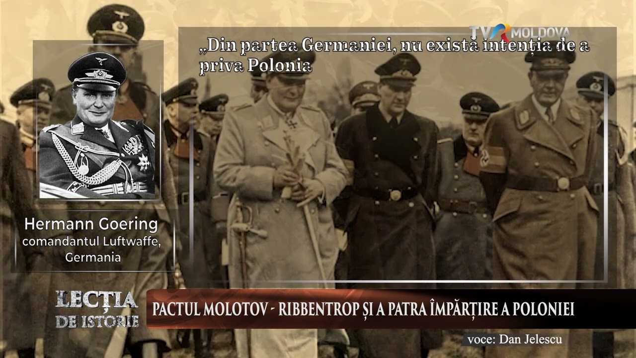 Lecția de istorie: „Pactul Molotov - Ribbentrop și a patra împărțire a Poloniei”