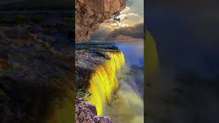 Iguazu golden waterfall (Beautiful Nature) #shorts
