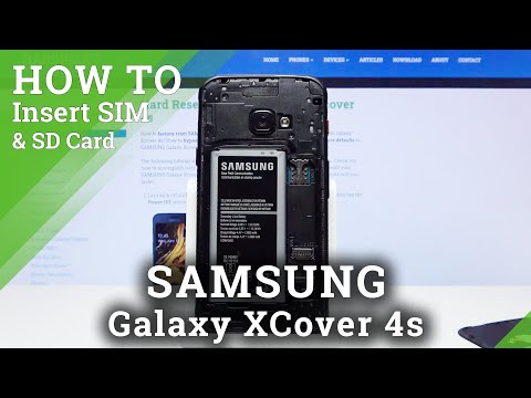 How to Insert SIM & SD Card in SAMSUNG Galaxy Xcover 4s – Find SD & SIM Slot