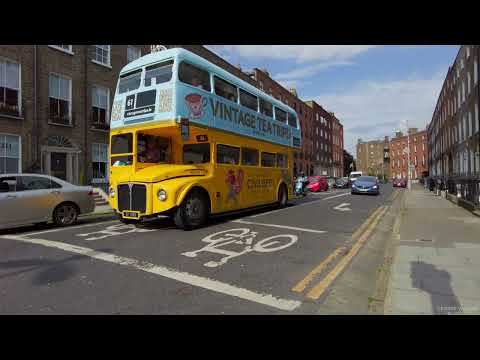 Dublin Ireland Walking Tour in Summer 4K/60fps Video