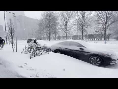 12-17-2020 Boston, MA - Winter Storm Batters City