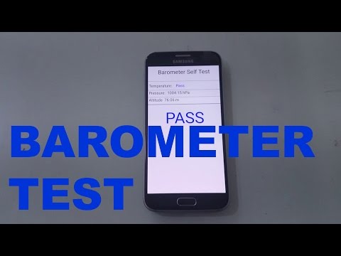 Samsung Galaxy S6 Barometer test