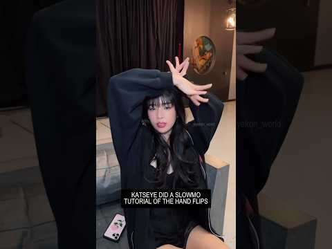 katseye’s slowmo tutorial of the gabriela hand flips 🥀 #katseye