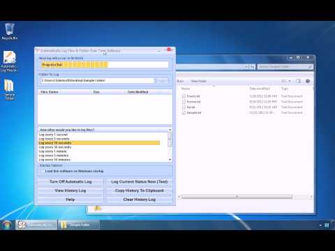 Automatically Log Files In Folder Over Time Software