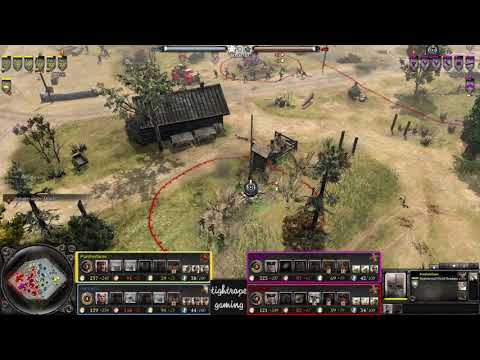 COH2 2v2 Pantherfame (SU) & miragefla (US) vs laggyAR (OH) & ed80hertz (OH)