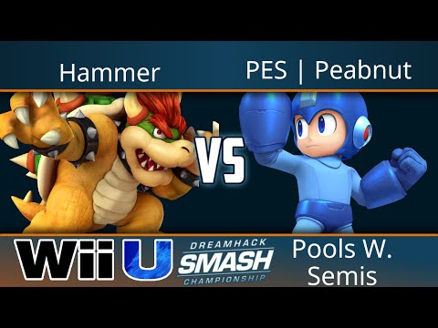 Dreamhack Atlanta 2017 - Hammer (Bowser) vs PES | Peabnut (Megaman) - Smash 4 Pools W. Semis