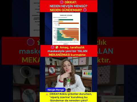 🛑 DİKKAT: NEVŞİN MENGÜ VE GÜNDEMAR’IN ALGI REKLAMI! 🛑 🧐 NEDEN GÜNDEMAR?🧐 NEDEN NEVŞİN MENGÜ?
