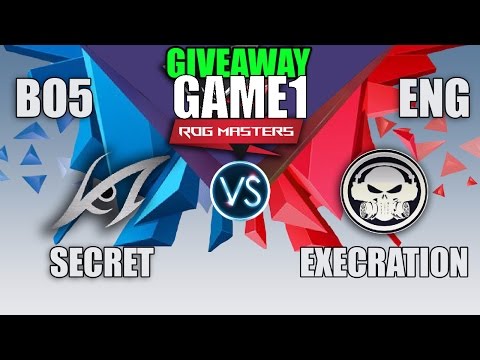 TEAM SECRET VS EXECRATION | ROG MASTERS 2016 GRAND FINAL | BO5 | ENG CAST | GAME 1