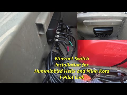 Ethernet Switch Installation for Humminbird Helix and Minn Kota Terrova I-Pilot Link