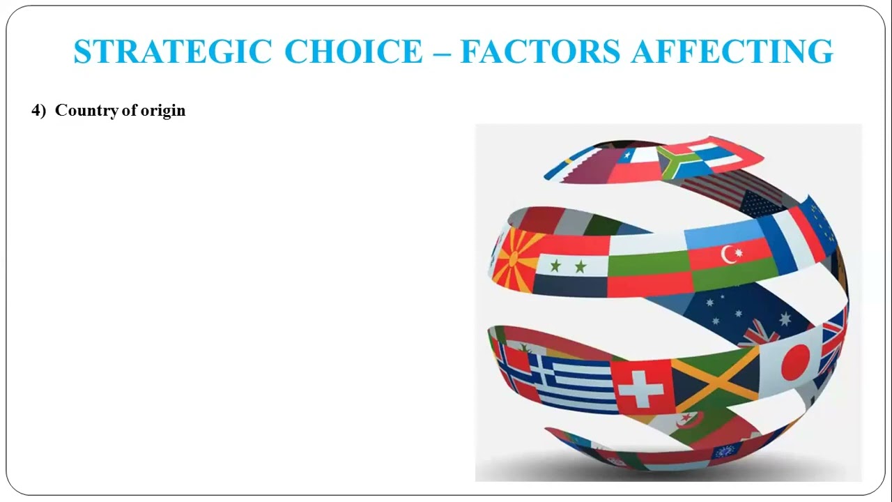 27 - Concept, Factors Influencing and Importance of Strategic Choice