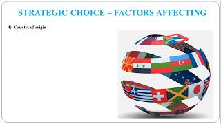 27 - Concept, Factors Influencing and Importance of Strategic Choice