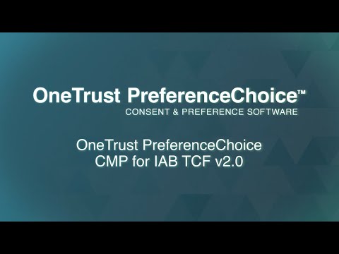 OneTrust PreferenceChoice: IAB TCF 2.0