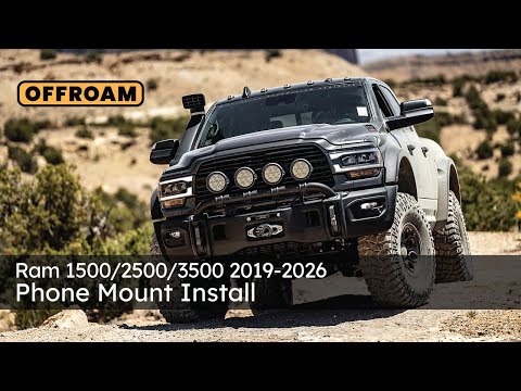 Ram Truck 1500/2500/3500 2019-2026 Phone Mount Install - made by OFFROAM