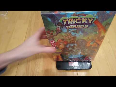 Tricky Druids board game unboxing * Amass Games * party, children's HD Pegasus Spiele cult wizard