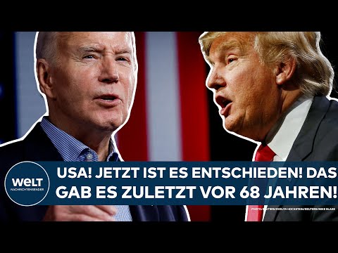 USA: Joe Biden gegen Donald Trump! Es ist offiziell - so etwas gab es seit 68 Jahren nicht mehr